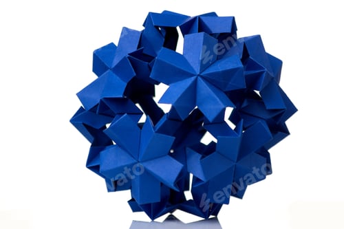 Preview: Blue flower isolated on white