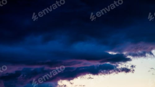 Preview: Colorful sunset sky and clouds, image twilight background