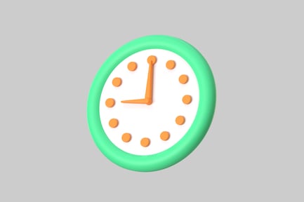 Visualização: Design de relógio colorido