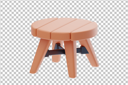 Preview: Round Table 3D Icon