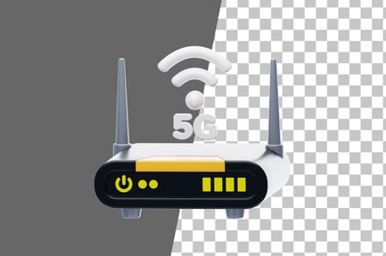 Preview: 5G Modems 3D Icon