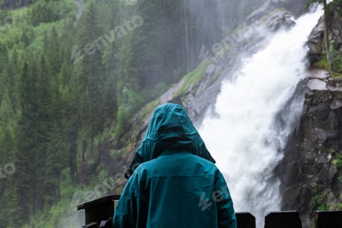 Preview: Journey to Krimml Waterfall: Hiker on Scenic Austrian Trail