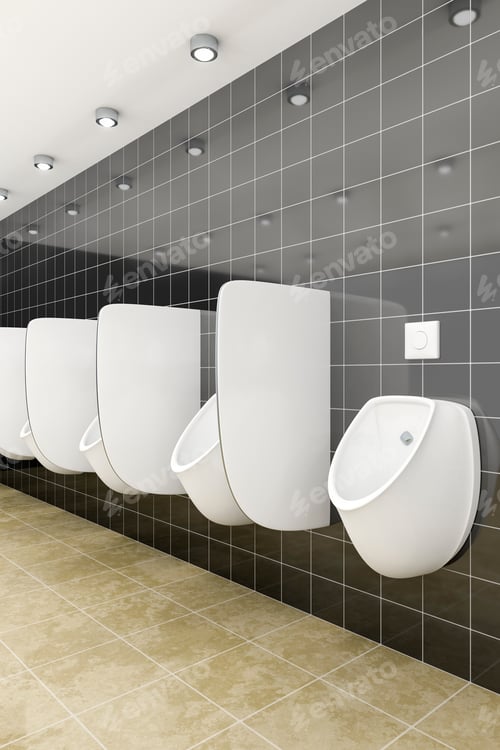 Preview: a public restroom with urinals row
