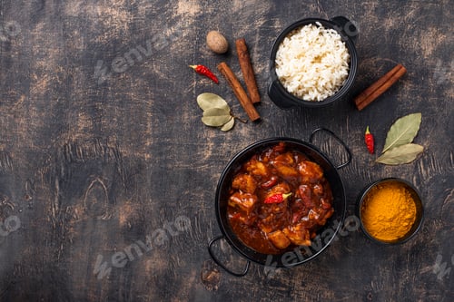 Preview: Curry chicken tikka masala with rice