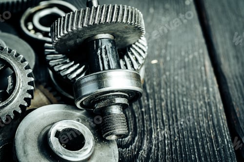 Preview: Gears from an old industrial machine