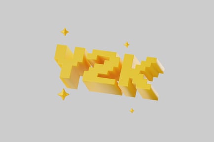 Preview: Y2k pixel era design element