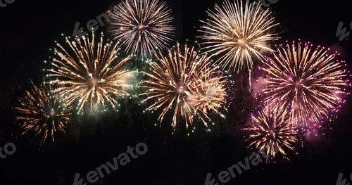 Preview: Firework celebrate anniversary happy new year 2026, 4th of july holiday festival