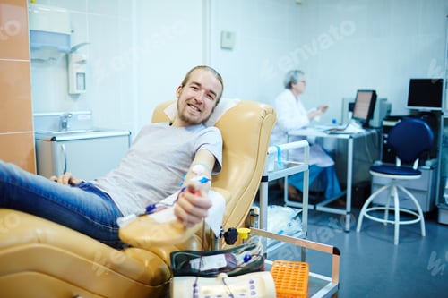 Preview: Happy young donor