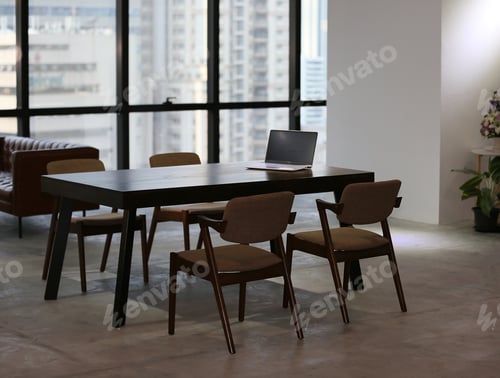 Preview: Table and chairs in empty room