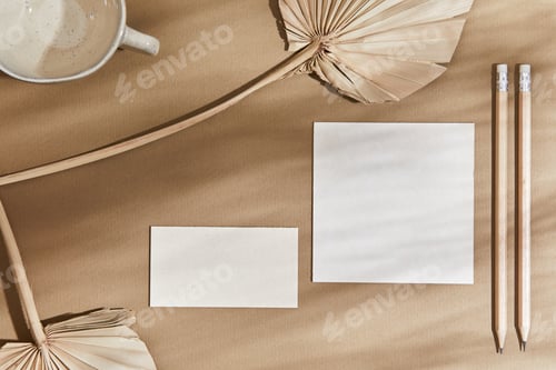 Preview: Flat lay creative interior composition