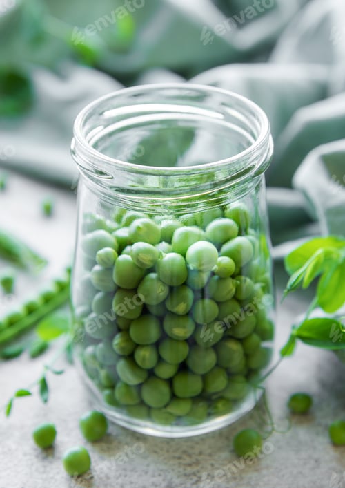 Preview: Jar with sweet pea pods