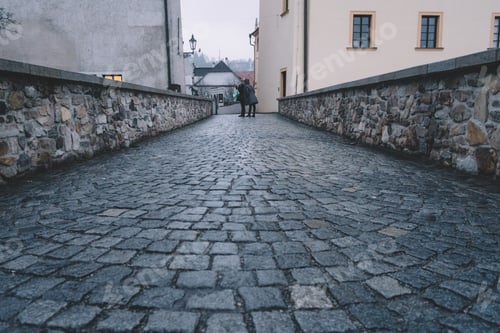 Preview: Background of Street in Cesky Krumlov old town