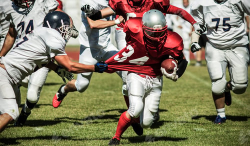 Preview: american football players fighting for the ball