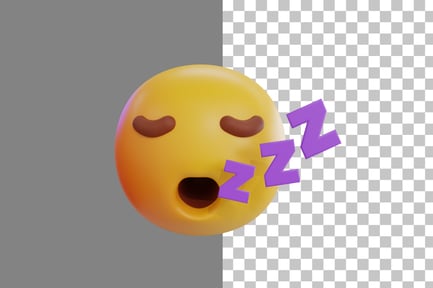 Preview: Sleepy Emoji 3D Icon