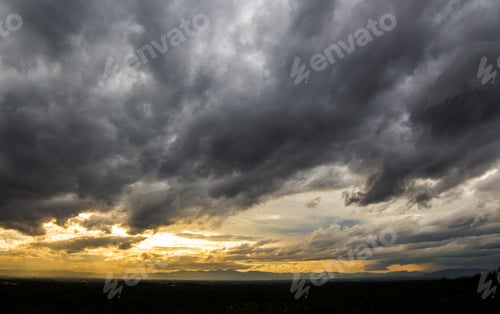 Preview: thunder storm sky Rain clouds