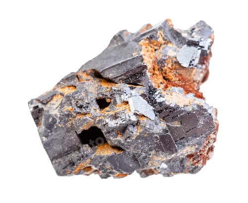 Preview: raw Galena (Galenite, lead glance) rock isolated