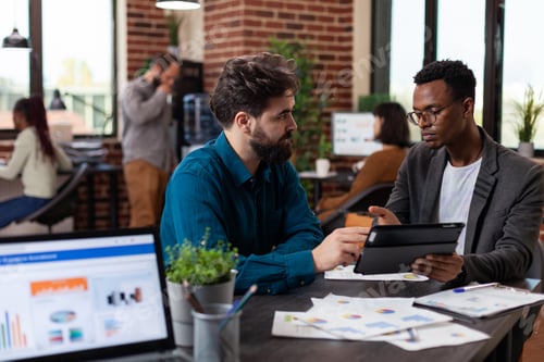 Preview: Multiracial team planning business collaboration analyzing marketing strategy