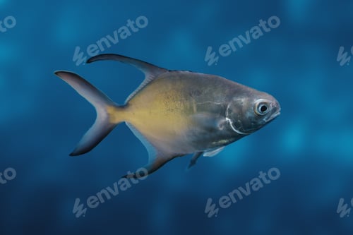 Preview: Great Pompano fish (Trachinotus goodei)