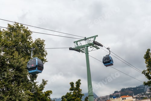 Preview: The Funchal cable car that goes up the mountain from the beach. Madeira