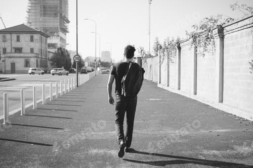 Preview: young bearded man outdoor