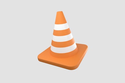 Preview: Safety Cone 3D Illustration
