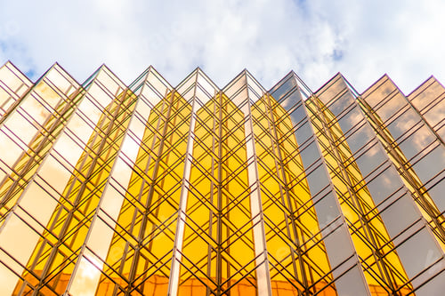 Preview: Golden tall buildings and glass reflections in Hong Kong Island