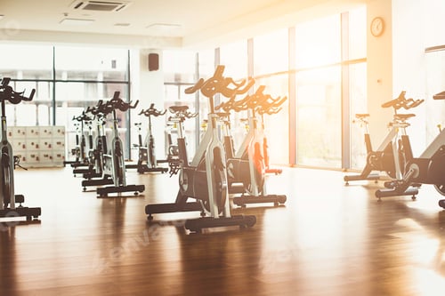 Preview: Abstract blur fitness gym background