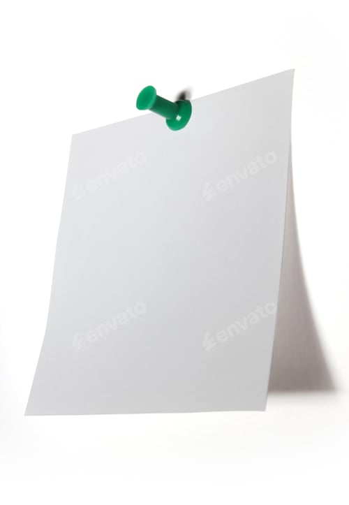 Preview: Blank note on white. Notepad.