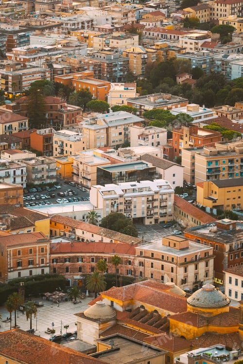 Preview: Terracina, Italy. Cityscape With Church SS. Salvatore