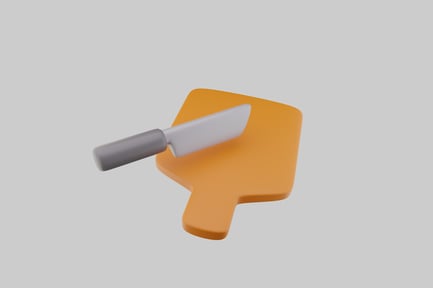 Vista previa: Tabla de cortar con cuchillo multiusos