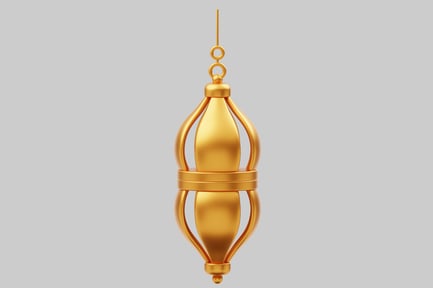 Preview: Gold teardrop pendant