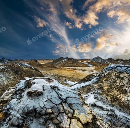 Preview: Mud volcanoes of Gobustan at sunset