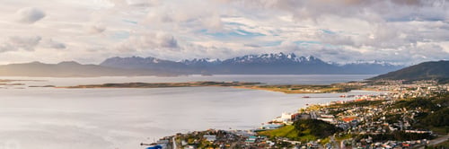 Preview: Sunrise at Ushuaia, the southern most city in the world, Tierra del Fuego, Patagonia, Argentina, Sou