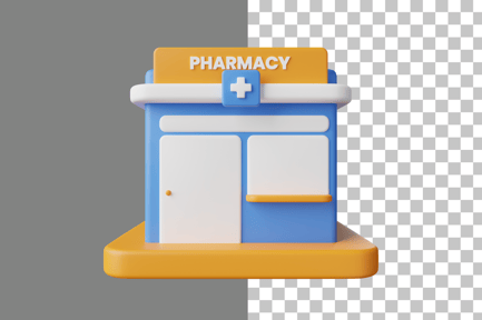 Preview: Pharmacy Store 3D Icon