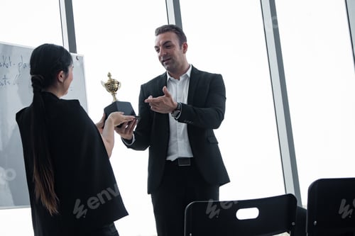 Preview: Chief trophy to women employees.