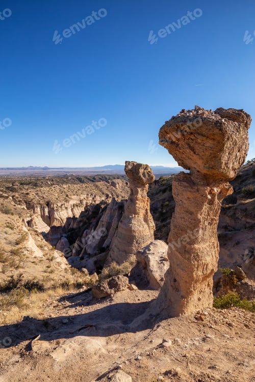 Preview: American Landscape Nature Background. Kasha-Katuwe Tent Rocks