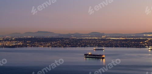 Preview: Panoramic View of Burrard Inlet and Cityscape