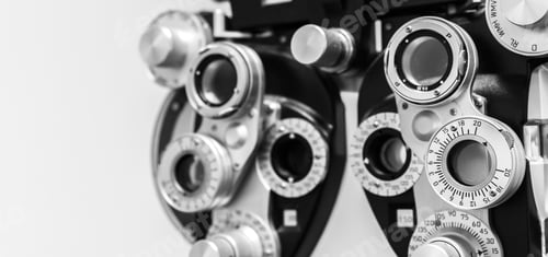 Preview: Phoropter, ophthalmic instrument used by ophthalmologist and optometrist for prescribing glasses