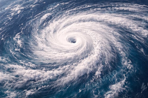 Preview: Hurricane Cyclone Spiral Storm from Satellite View