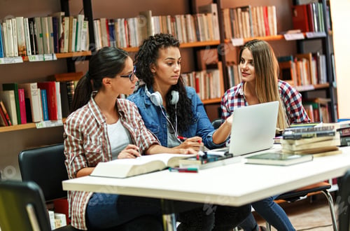Preview: Students in the library