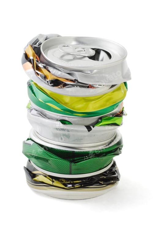 Preview: Crushed aluminum cans