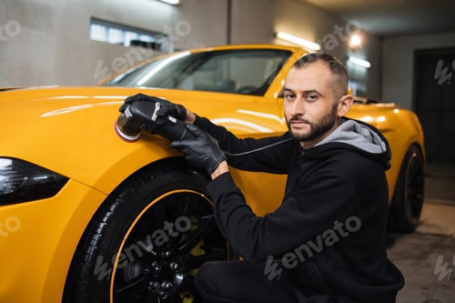 Preview: Car detailing and polishing concept.