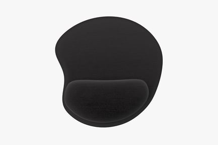 Preview: Curved black oval form with indentation