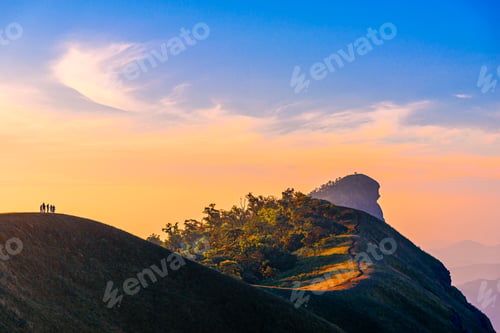 Preview: Beautiful landscape in the morning on Mon Chong mount, Chiang Mai, Thailand.