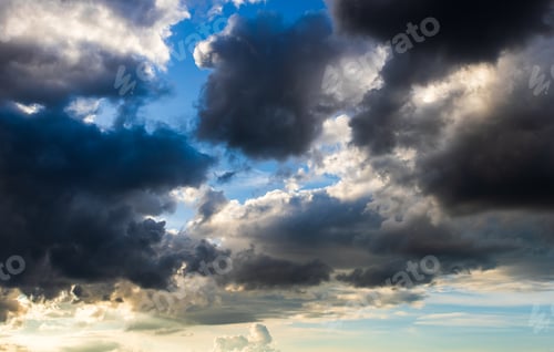 Preview: colorful dramatic sky with cloud at sunset