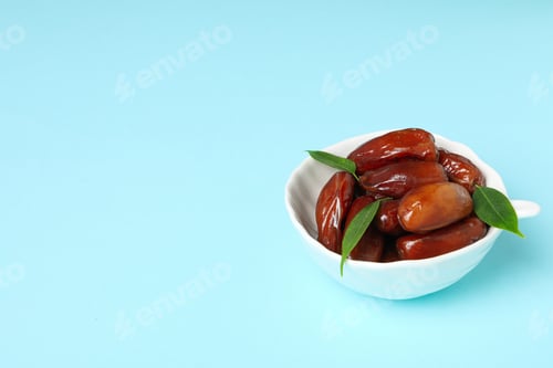 Preview: Concept of tasty food, dates, space for text