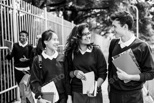 Preview: Student Study Uniform Book College Book Teen Concept