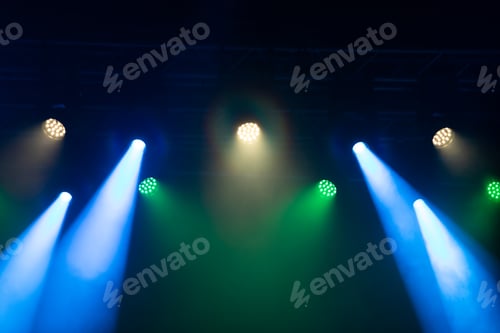 Preview: Colorful stage lights at concert