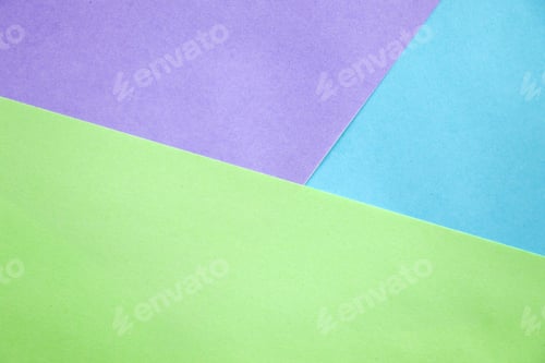 Preview: Closeup shot of geometric figures with pastel-colored as a background