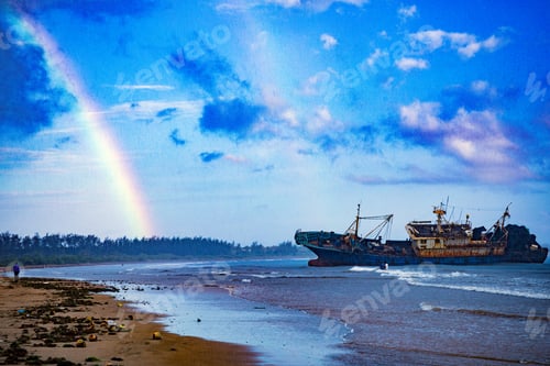 Preview: Shipwreck Fishing Ship Wreckage Malindi Kilifi County Kenya